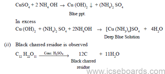 ICSE Class 10 For Chemistry Question Paper Solved 2011