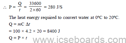 ICSE Class 10 For Physics Question Paper Solved 2014