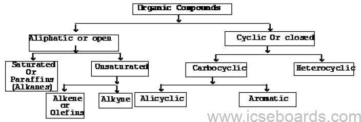 Notes For ICSE Class 10 Chemistry Organic Chemistry