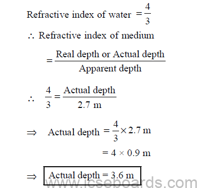 ICSE Class 10 For Physics Question Paper Solved 2020