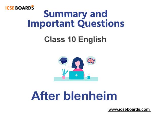 after blenheim questions and answers