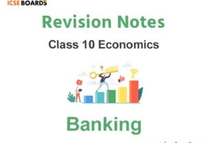 Banking ICSE Economics Class 10