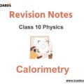 Notes Calorimetry ICSE Class 10 Physics