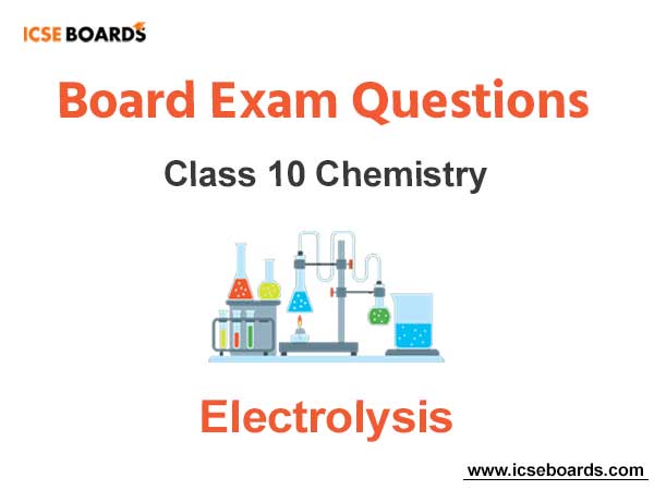 mcq on electrolysis class 10