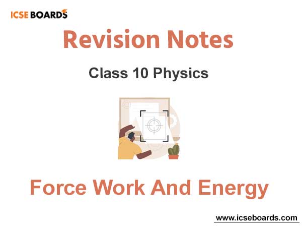 work energy and power notes