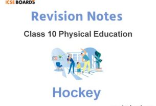 Physical Education Class 10 ICSE Hockey
