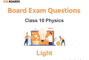 Light ICSE Class 10 Physics Board Exam Questions