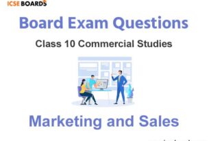 Marketing and Sales ICSE Class 10 Notes