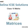 Selina ICSE Class 10 Maths Solutions Chapter 9 Matrices