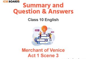 Merchant of Venice Act 1 Scene 3 Summary