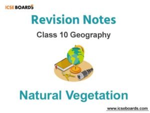 Natural Vegetation ICSE Class 10 Geography Notes Download PDF