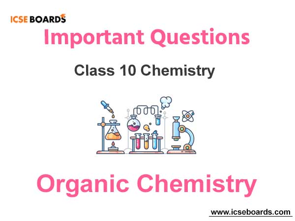 Organic Chemistry ICSE Class 10 Chemistry Questions