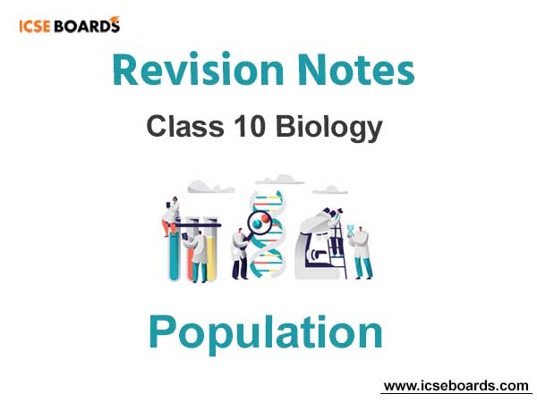 Population ICSE Class 10 Biology