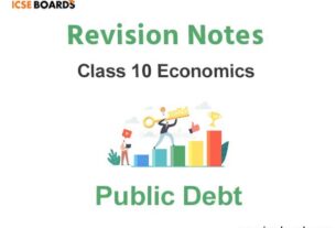 Public Debt ICSE Economics Class 10