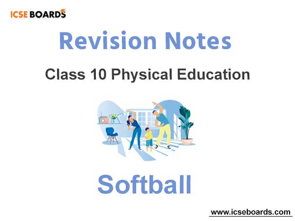 Physical Education Class 10 ICSE Softball