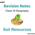 Soil Resources ICSE Class 10 Geography Notes