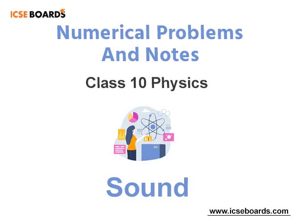 Sound ICSE Class 10 Physics