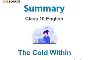 The Cold Within Summary ICSE