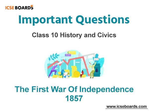 first war of independence class 10 icse