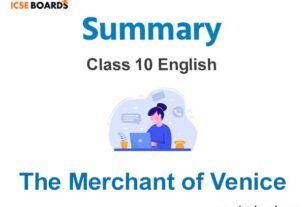 Merchant of Venice Summary ICSE