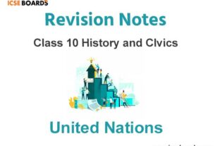 United Nations ICSE Class 10 History