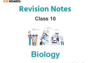 Revision Notes ICSE Class 10 Biology