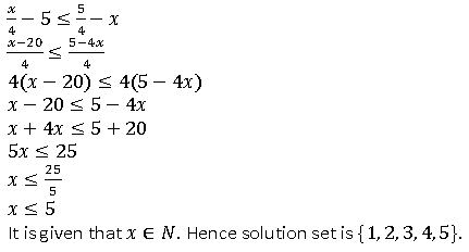 Selina ICSE Class 10 Maths Solutions Chapter 4 Linear Inequations In One Variable
