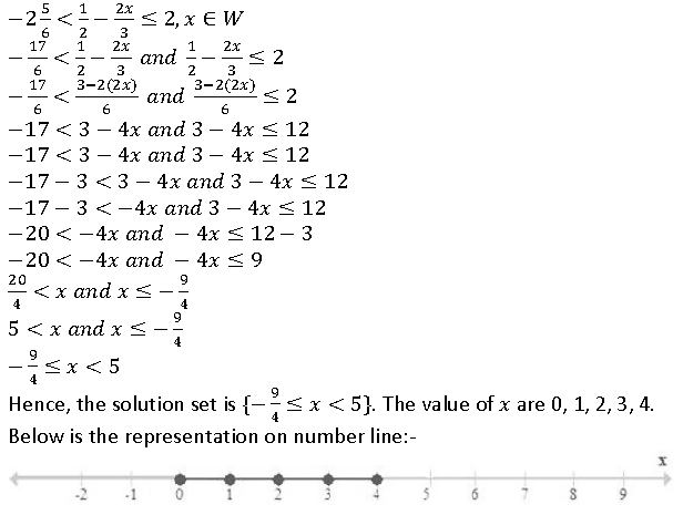Selina ICSE Class 10 Maths Solutions Chapter 4 Linear Inequations In One Variable