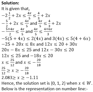 Selina ICSE Class 10 Maths Solutions Chapter 4 Linear Inequations In One Variable