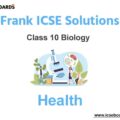 Frank ICSE Class 10 Biology Solutions Chapter 13 Health