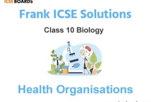 Frank ICSE Class 10 Biology Solutions Chapter 14 Health Organisations