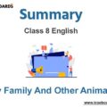 My Family And Other Animals Chapter Summary Class 8 English