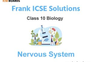Frank ICSE Class 10 Biology Solutions Chapter 9 Nervous System