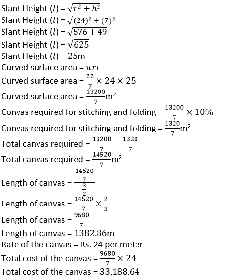 Selina ICSE Class 10 Maths Solutions Chapter 20 Cylinder Cone And Sphere Surface Area Volume